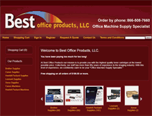 Tablet Screenshot of bestofficeproducts.net